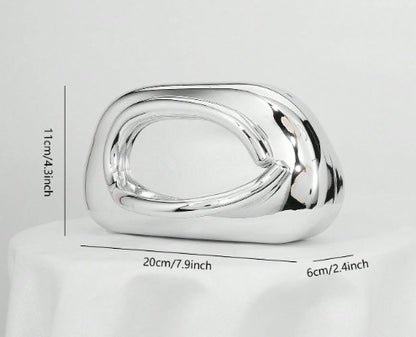 MEL CLUTCH BAG SILVER