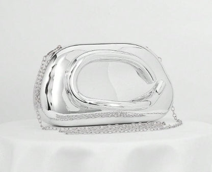 MEL CLUTCH BAG SILVER