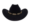 TANNER FAUX SUEDE COWBOY HAT BLACK