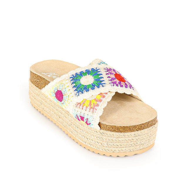 TOYA-2 Cream Multi - ShoeNami