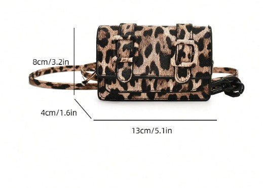 TRINA LEOPARD-PRINT MINI BAG WITH CROSS BODY STRAP