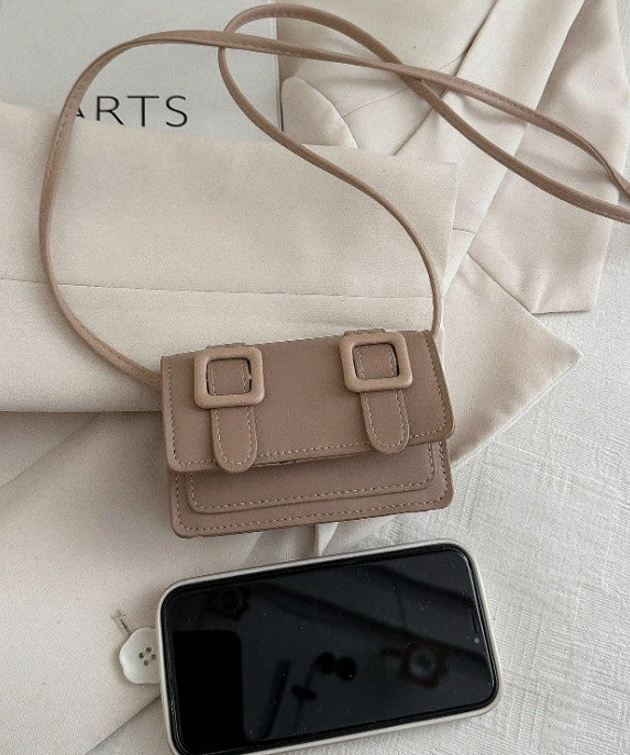 TRINA NUDE MINI BAG WITH CROSS BODY STRAP