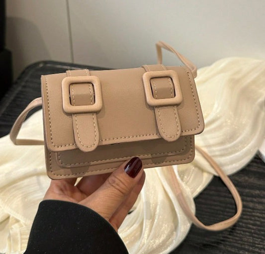 TRINA NUDE MINI BAG WITH CROSS BODY STRAP