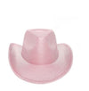 DIANA PINK SILVER SHINY COWBOY HAT