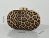 VIXEN LEOPARD PRINT HARD CASE CLUTCH