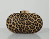 VIXEN LEOPARD PRINT HARD CASE CLUTCH