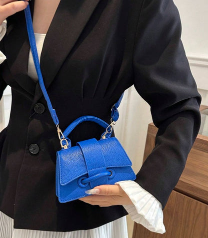 JAYLA BLUE MINI BAG WITH CROSS BODY STRAP