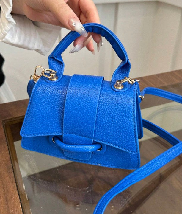 JAYLA BLUE MINI BAG WITH CROSS BODY STRAP