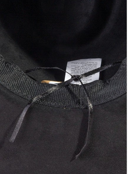 SALOON FAUX SUEDE COWBOY HAT BLACK