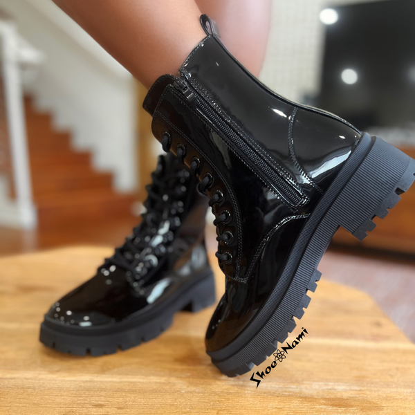 CYNTHIA-7 Black Patent RESTOCK EARLY DECEMBER