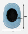 DIVA RHINESTONE COWBOY HAT DENIM