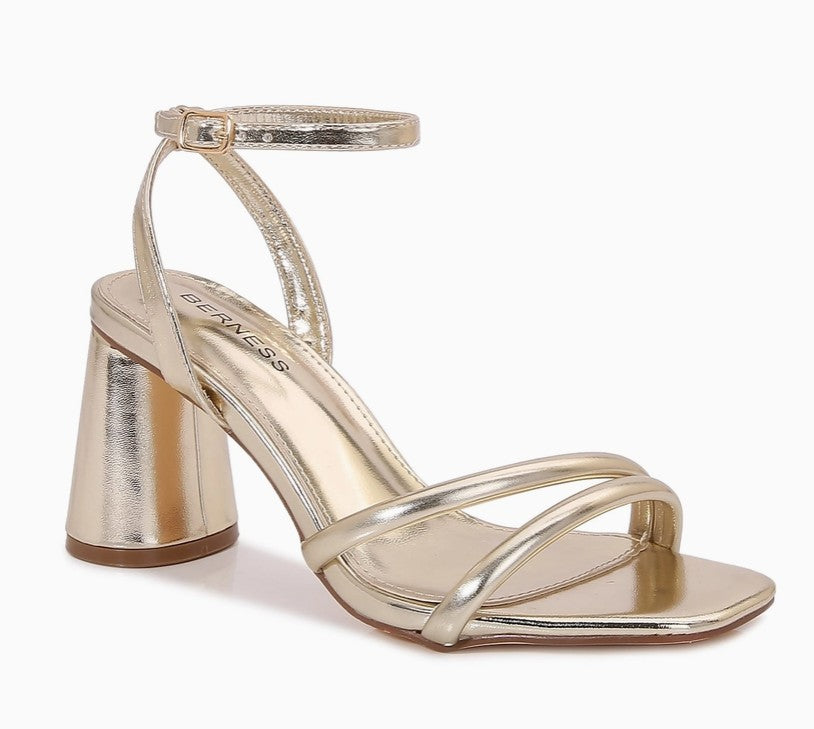 EAGLE GOLD Oval Cone Heel Sandal