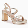 ESPERANZA GOLD Platform Chunky Heel Sandal