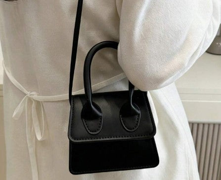 ESTELLE BLACK MINI BAG WITH CROSS BODY STRAP