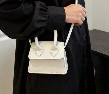ESTELLE WHITE MINI BAG WITH CROSS BODY STRAP