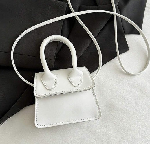 ESTELLE WHITE MINI BAG WITH CROSS BODY STRAP