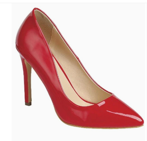 GLAMOUR-01 RED PATENT LEATHER ENCLOSED POINTY TOE CLASSIC STILETTO PUMP