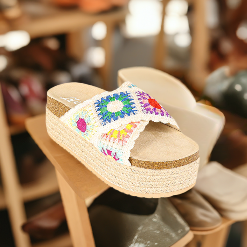 TOYA-2 Cream Multi - ShoeNami