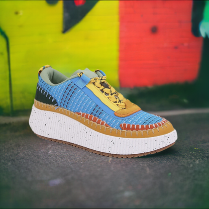 WILLOW Blue Yellow Mustard Combo Multi - ShoeNami