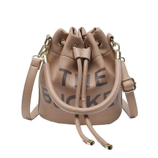 THE BUCKET BAG Khaki (Nude) - ShoeNami