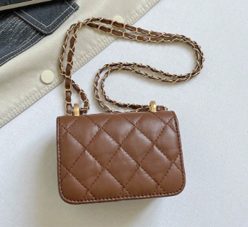 JANAE BROWN MINI BAG WITH CROSS BODY STRAP (Copy)