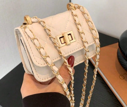 JANAE NUDE MINI BAG WITH CROSS BODY STRAP