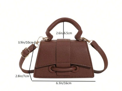 JAYLA BROWN MINI BAG WITH CROSS BODY STRAP