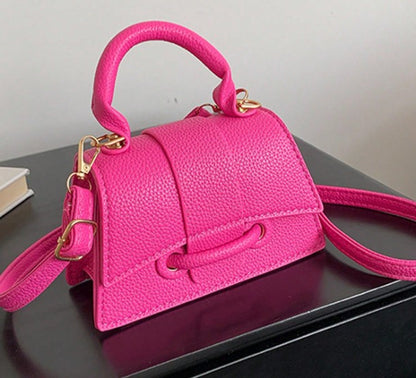 JAYLA HOT PINK MINI BAG WITH CROSS BODY STRAP