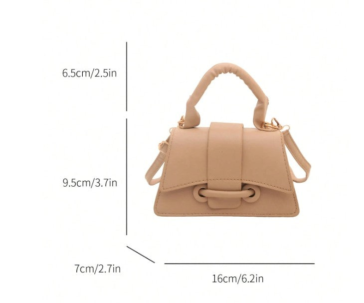 JAYLA BEIGE MINI BAG WITH CROSS BODY STRAP