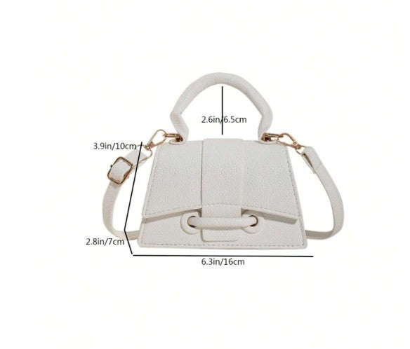 JAYLA WHITE MINI BAG WITH CROSS BODY STRAP