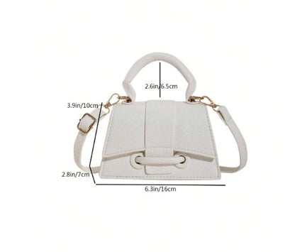 JAYLA WHITE MINI BAG WITH CROSS BODY STRAP