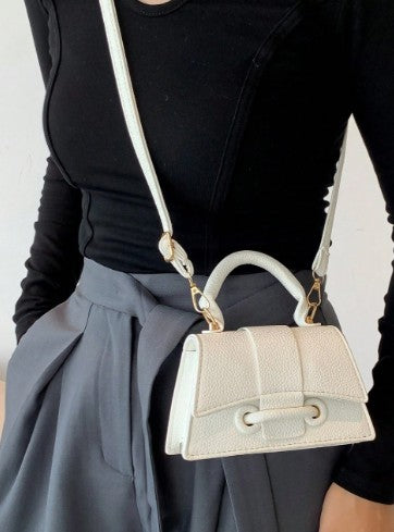 JAYLA WHITE MINI BAG WITH CROSS BODY STRAP