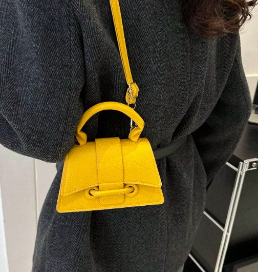 JAYLA YELLOW MINI BAG WITH CROSS BODY STRAP