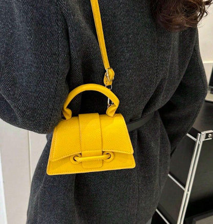 JAYLA YELLOW MINI BAG WITH CROSS BODY STRAP