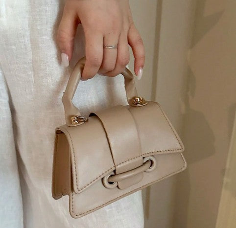 JAYLA BEIGE MINI BAG WITH CROSS BODY STRAP