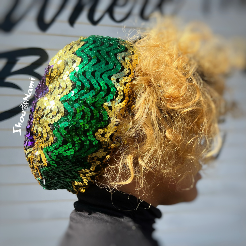 MARDI GRAS SEQUIN BERET - ShoeNami
