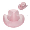 DIANA PINK SILVER SHINY COWBOY HAT