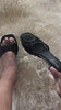 SELENA-7 Black

- Black Faux Leather with Mesh Vamp
- Slip On&nbsp;
- Square Open Toe
- Heel, Approx. 3"