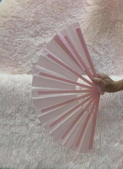 GROOVE METALLIC FAN BABY PINK