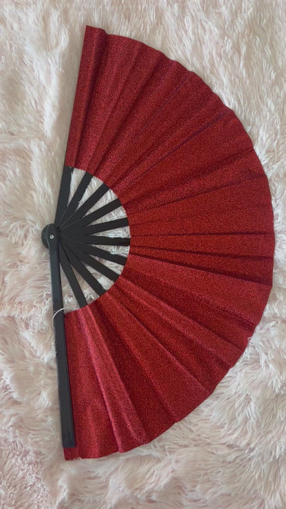 SHIMMER METALLIC FAN RED