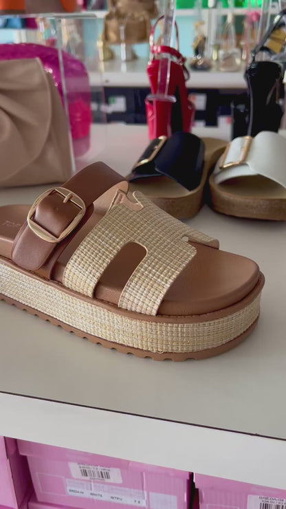 TRACI-25 Beige Tan Natural Raffia