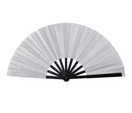 SHIMMER METALLIC FAN SILVER