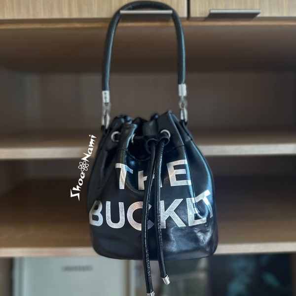 THE BUCKET BAG METALLIC Black - ShoeNami