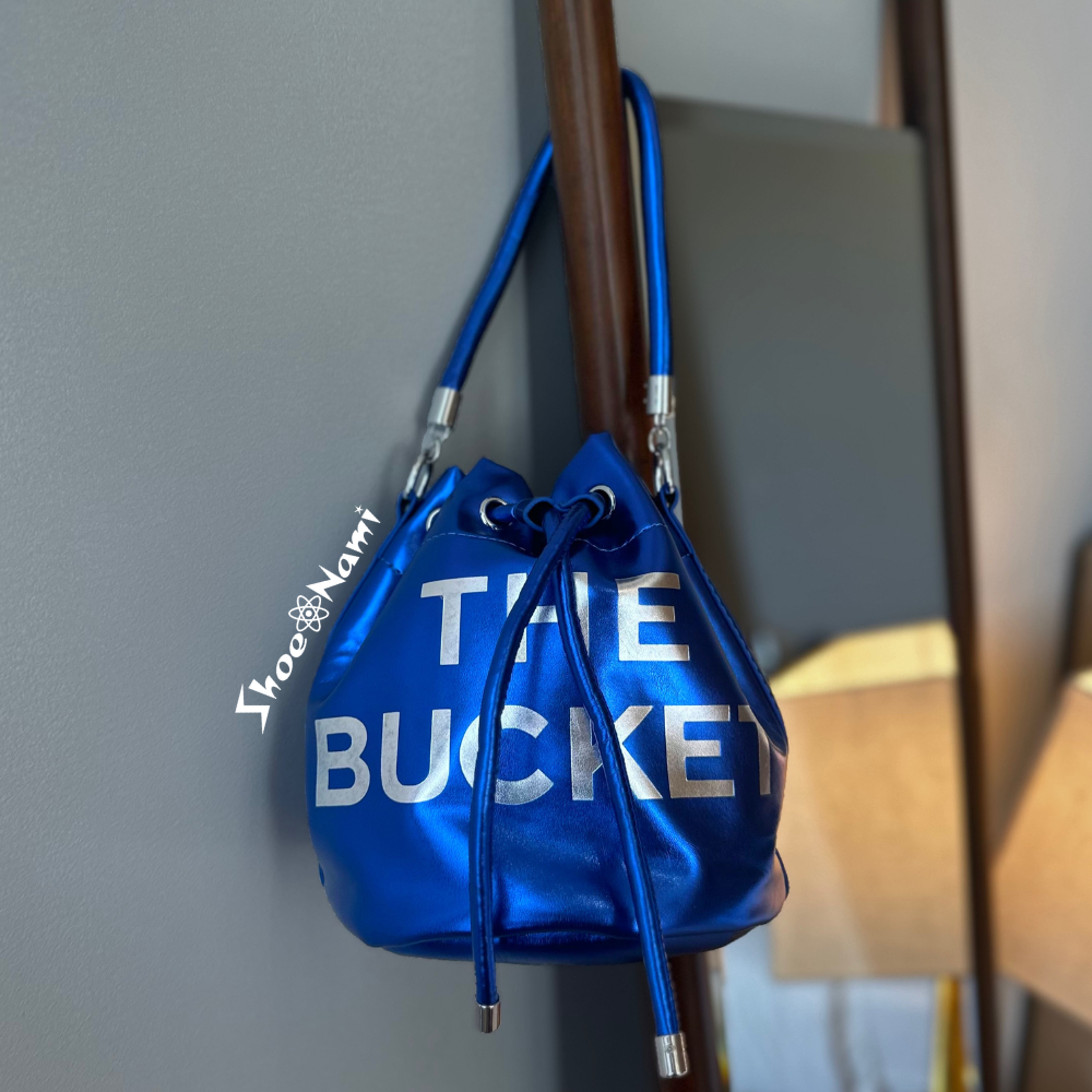 THE BUCKET BAG METALLIC Royal Blue - ShoeNami