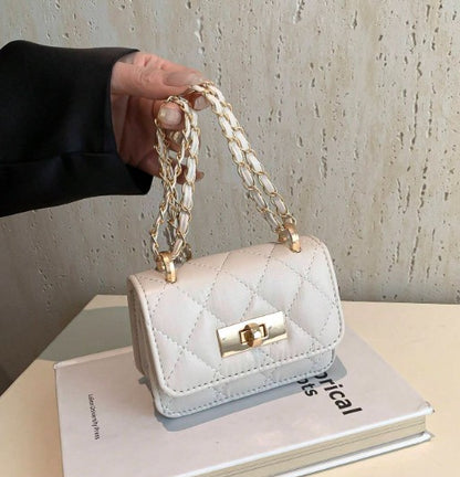 JANAE BEIGE MINI BAG WITH CROSS BODY STRAP