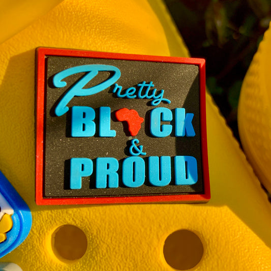 SHOE CHARMS - PRETTY BLACK & PROUD - ShoeNami