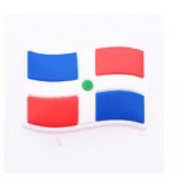 SHOE CHARMS - DOMINICAN REPUBLIC FLAG - ShoeNami