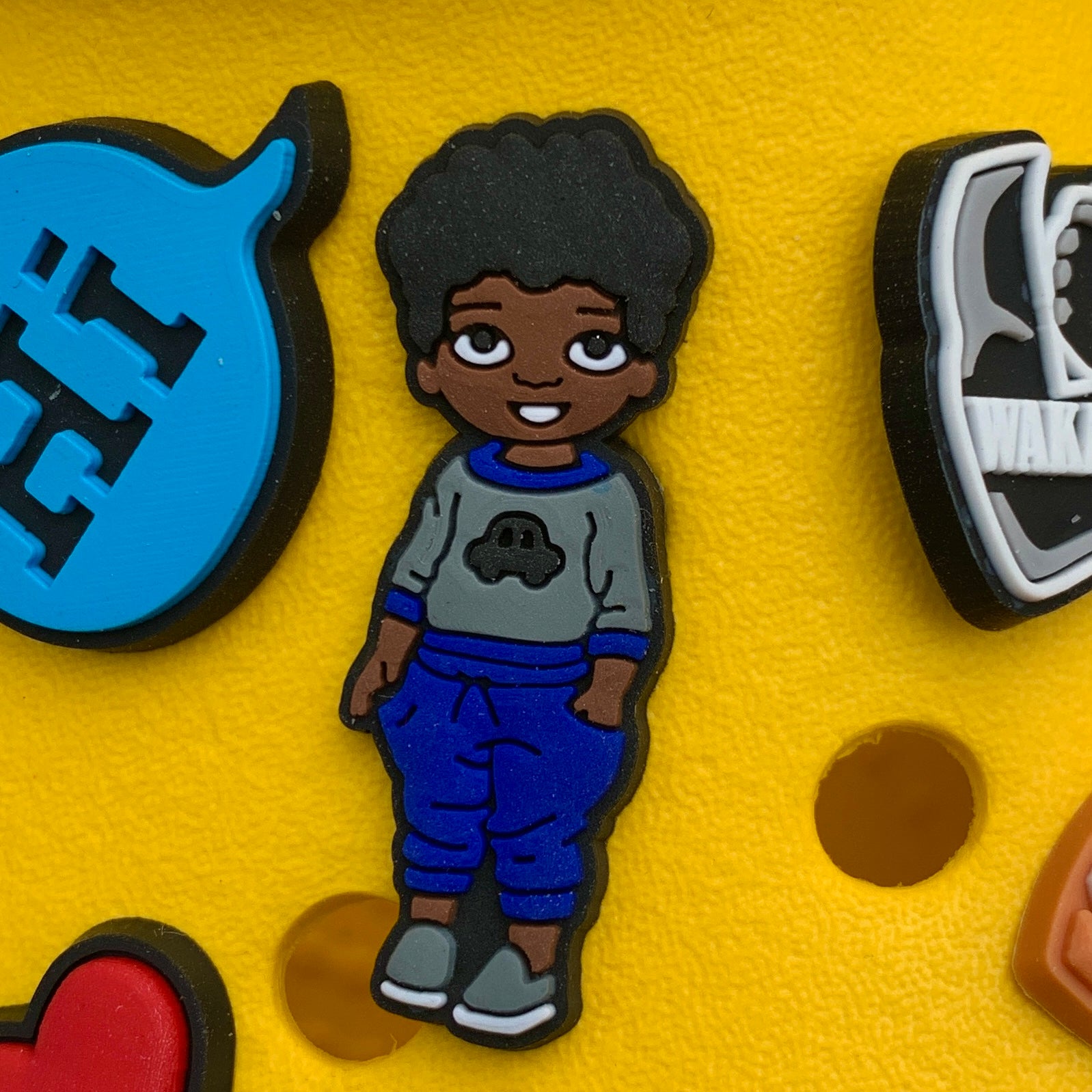 SHOE CHARMS - BLUE SWEATS LIL MAN - ShoeNami