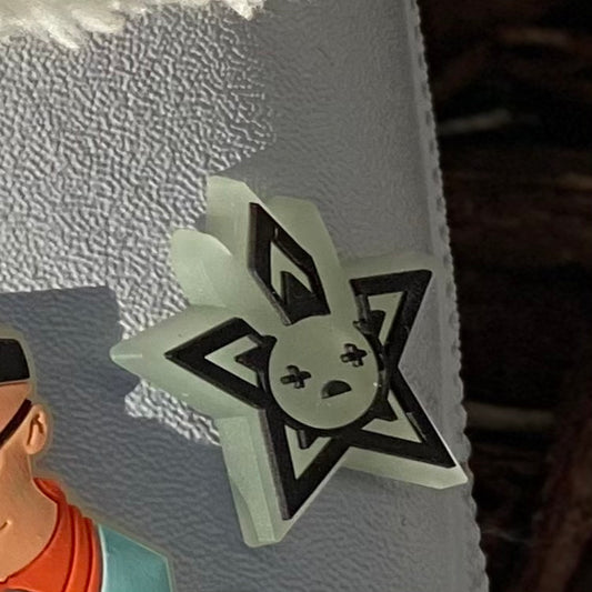 SHOE CHARMS - GLOW IN DARK RABBIT STAR - ShoeNami