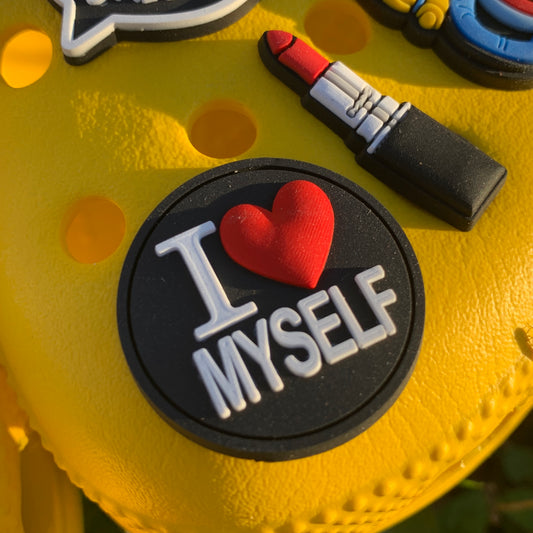 SHOE CHARMS - I HEART MYSELF - ShoeNami
